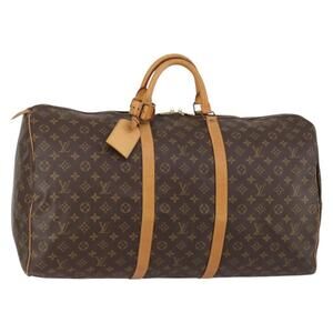 LOUIS VUITTON Monogram Keepall 60 Boston Bag M41422 LV Auth am9334